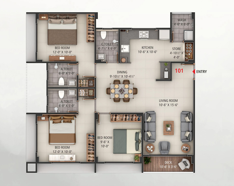 Building B + C
